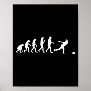 Poster Drôle Bowling Evolution Cadeau Bowler Sports Playe