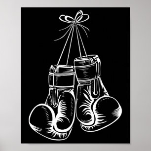 Poster Drôle cadeau de boîte pour hommes femmes Boxer Gan
