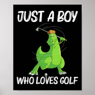 Poster Drôle cadeau de golf pour les garçons Golf pour en