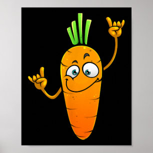 Poster Drôle Carotte Designs Pour Enfants Adultes Root Ve