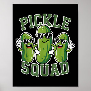 Poster Drôle Cartoon Pickles Lover Dill Doe Joe Alimentat