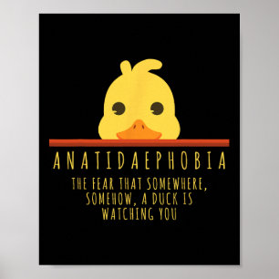 Poster Drôle Chasse Canard Anatidaephobia Ferme Animal Ca