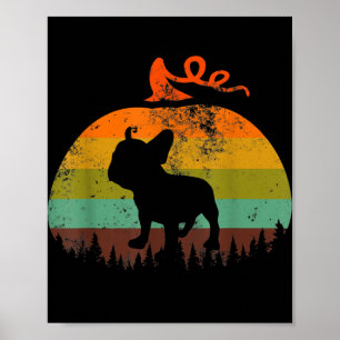 Poster Drôle Chien Chien de Chien Citrouille Halloween Co