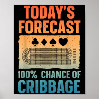 Poster Drôle Conception de Cribbage Pour Hommes Femmes Je