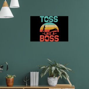 Poster Drôle Cornhole Cadeau Cool Cornhole Jeu Comme Un P