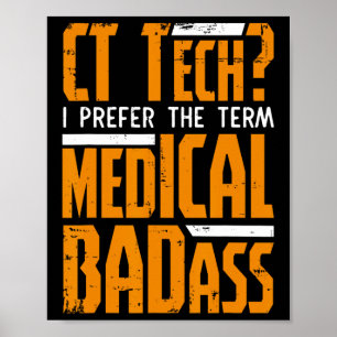 Poster Drôle Ct Tech Radiologie Ct Ct Scan - Médicale Mau