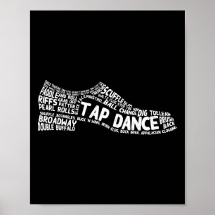 Poster Drôle Danser Cadeau Chaussure Danser Mignonne Dans