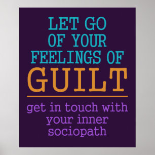 Poster drôle d'auto-connaissance