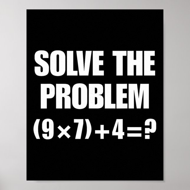 Poster Drôle de 67 mème Pemdas Prof de maths élémentaire  (Devant)