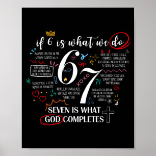Poster Drôle de ce que Dieu complète 6 7 Meme Jésus chrét