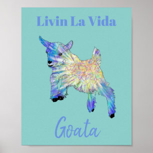 Poster Drôle de citation de chèvre
