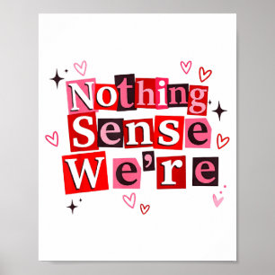 Poster Drôle de couple assorti ça n'a aucun sens ce qu'on