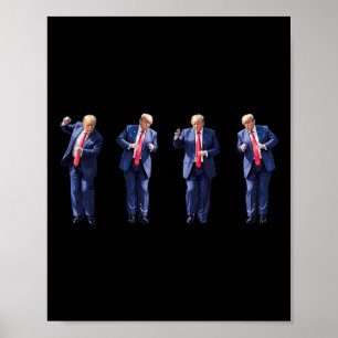 Poster Drôle de danse de Trump Danse comme un criminel Vo