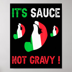 Poster Drôle de dicton sur le thème italien C'est de la s