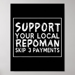 Poster Drôle de dire soutien votre représentant local Ski