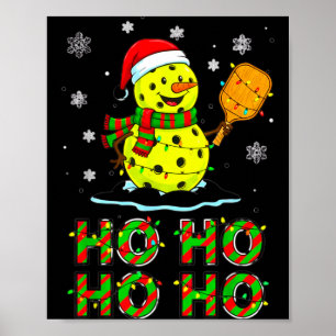 Poster Drôle de famille assortie Père Noël Ho Ho Ho Ckleb