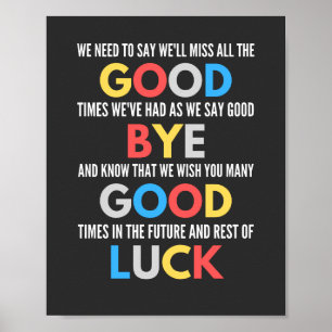 Poster Drôle de partir Adieu