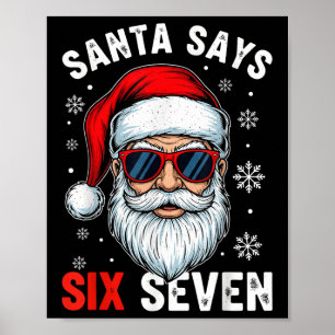 Poster Drôle de Père Noël dit six sept argot Gen Alpha No