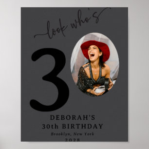 Poster Drôle de regard qui a 30 ans 30e anniversaire styl