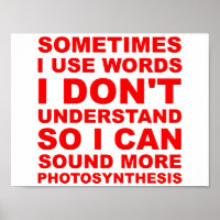 Poster drôle de Smart Words