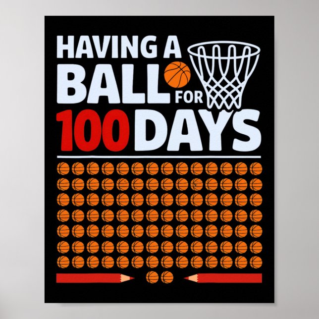 Poster Drôle de squelette ayant un anniversaire pour 100  (Devant)