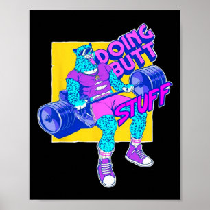Poster Drôle de trucs à faire Entraînement Bodybuilding F