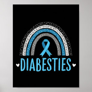 Poster Drôle Diabesties Diabète Sensibilisation Ami