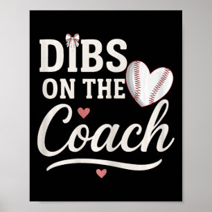 Poster Drôle Dibs Sur L'Entraîneur Vendre Coeur Mères Mèr