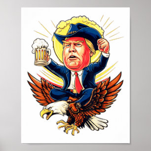Poster Drôle Donald Trump 2024 pour ramener l'Amérique au