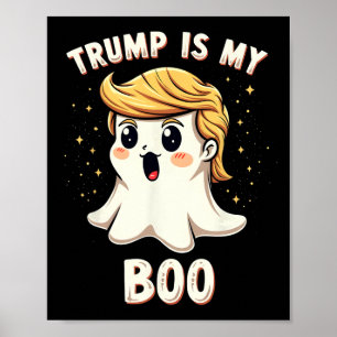 Poster Drôle Donald Trump Ghost Parti d'Halloween Éffraya