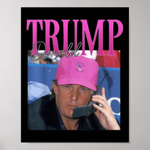 Poster Drôle Donald Trump me manque pourtant A2k Vintage 
