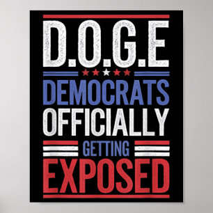 Poster Drôle Drôle D.o.g.e Doge Efficacité gouvernemental