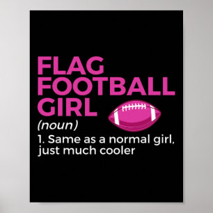 Poster Drôle Drôle Football Fille Définition