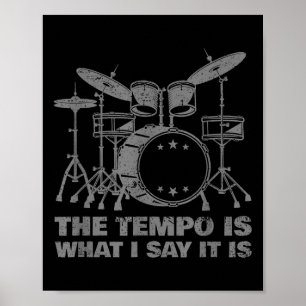 Poster Drôle Drumming Art Pour Hommes Femmes Drumline Dru