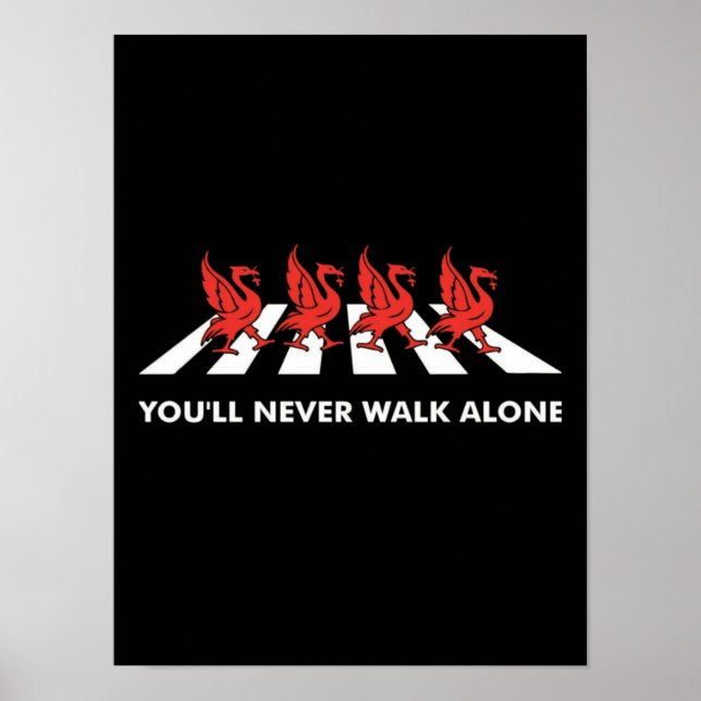 Poster Drôle Équipe De Football Slogan Vous Ne Marcherez  (Devant)
