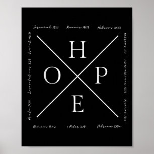 Poster Drôle Espoir Jésus Christianisme Religion Verset B