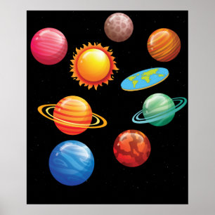 Poster Drôle Flat Earth Cadeaux Hommes Femmes Flat Earth