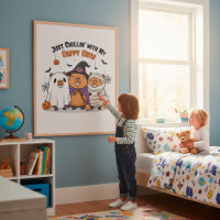Drôle Halloween Capybara Cute Cappy Crew Wall Art