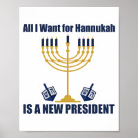 Drôle Hanukkah juif anti Trump politique
