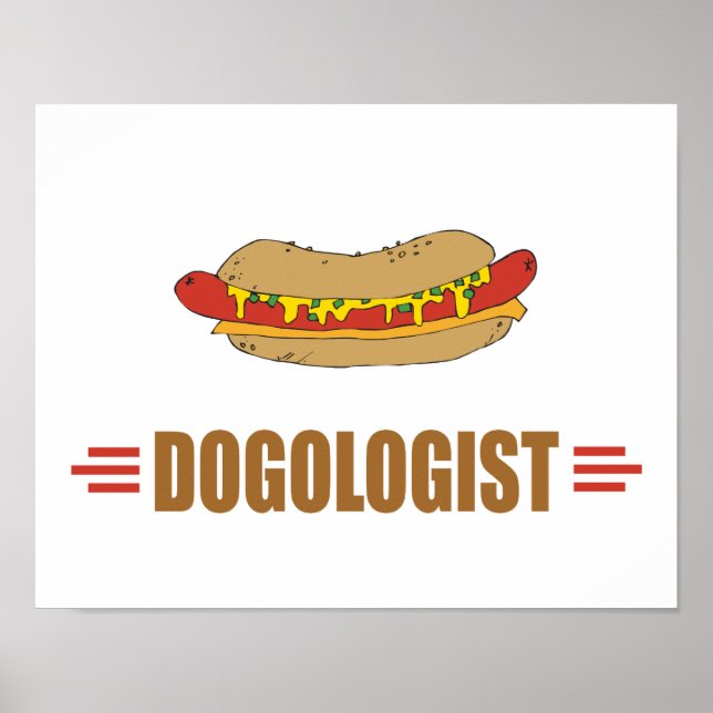 Poster Drôle Hot Dog (Devant)