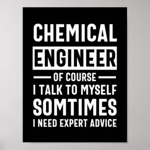 Poster Drôle Ingénieur Chimique Cadeau