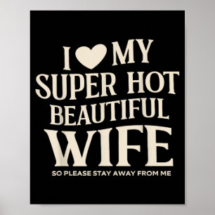 Poster Drôle J'aime Ma Femme Super Canon Belle Saint-Vale