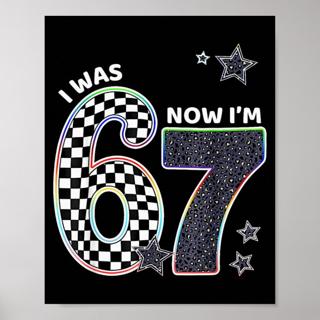 Poster Drôle j'avais 6 ans maintenant j'ai 7 ans annivers (Devant)