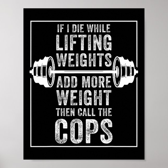 Poster Drôle Je Meurtre Lifting Weight Cadeau Pour Powerl (Devant)