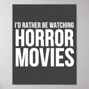 Poster Drôle, je préférerais regarder des films d'horreur