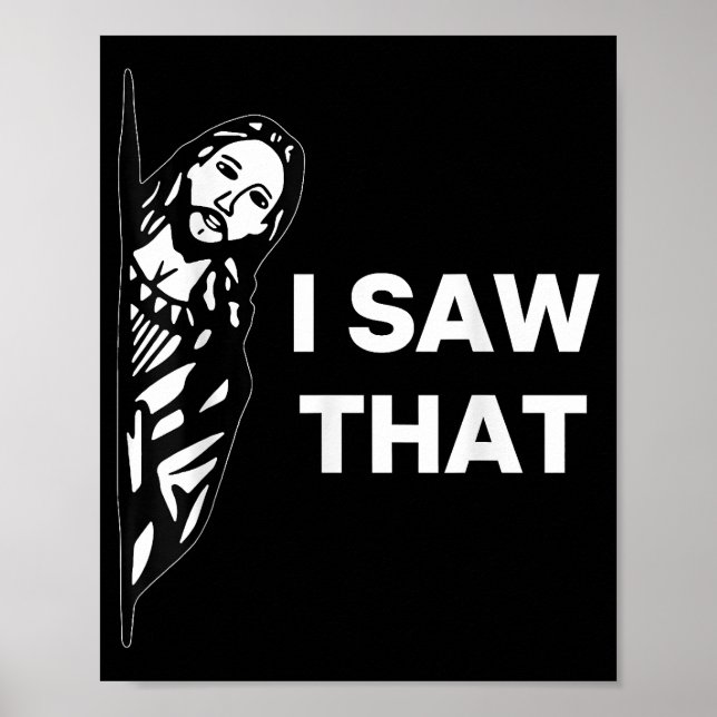 Poster Drôle Jésus Je L'Ai Vu (Devant)