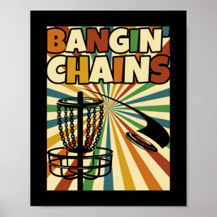 Poster Drôle Joueur De Golf Disque Que Je Bangin' Chains