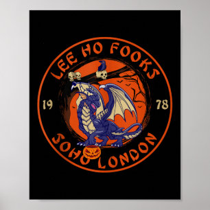 Poster Drôle Lee Ho Fooks Halloween Party Chinese Restaur