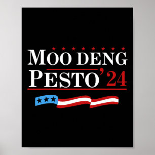Poster Drôle Moo Deng Pesto 24 Penguin Ba