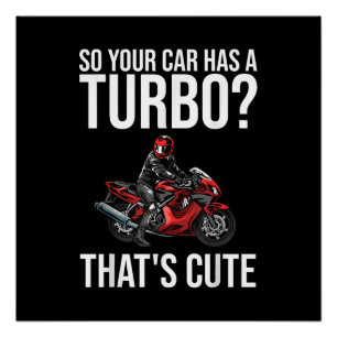 Poster Drôle Moto Vélo Sportbike Cadeau Hommes Femmes Mot